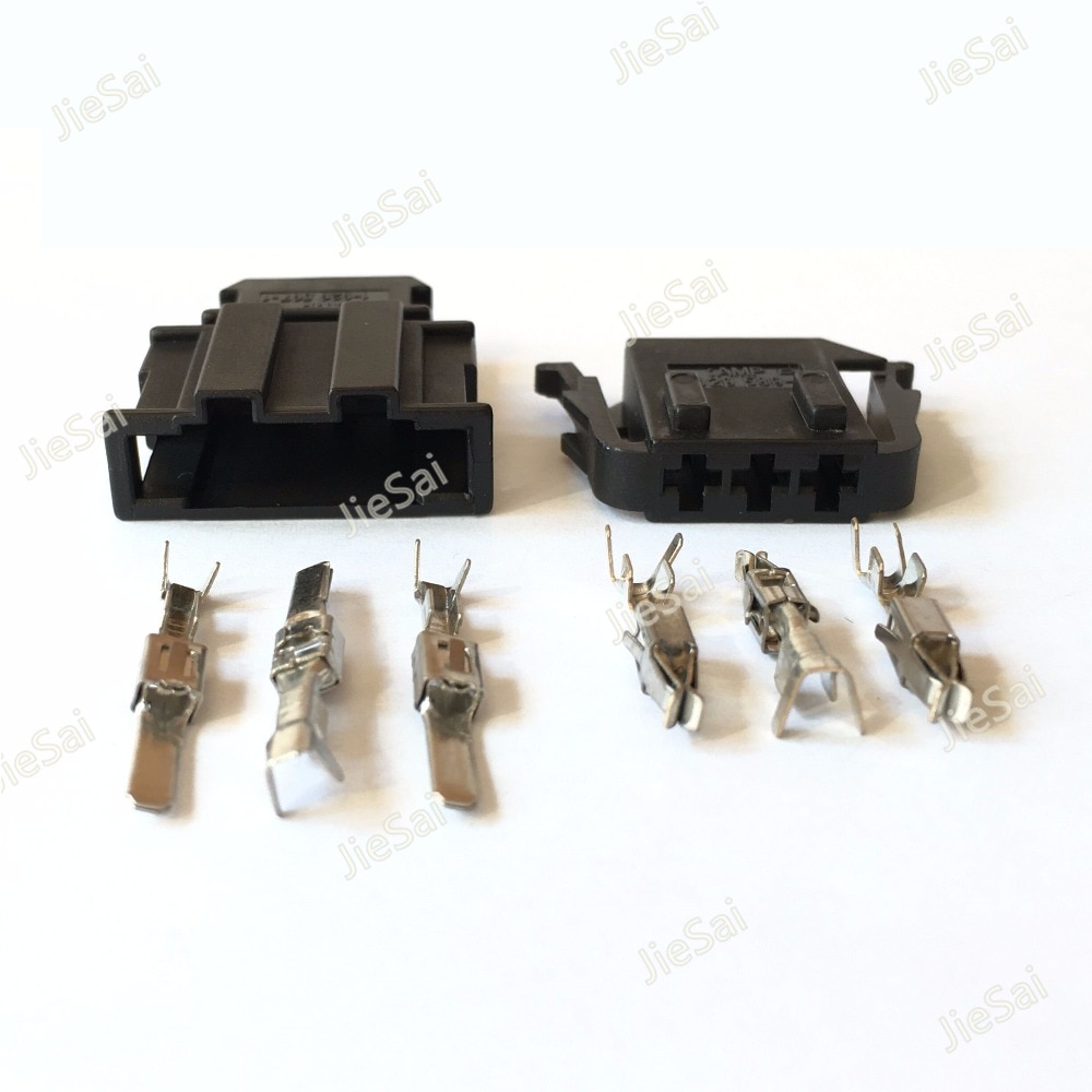 Sensor Socket 3 Pin 191 972 703 191 927 713 Auto Connector Female And Male For VW Automotive