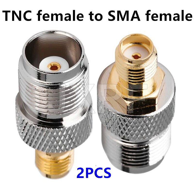 2PCS RF coaxial connector TNC female to SMA female adapter Free shipping