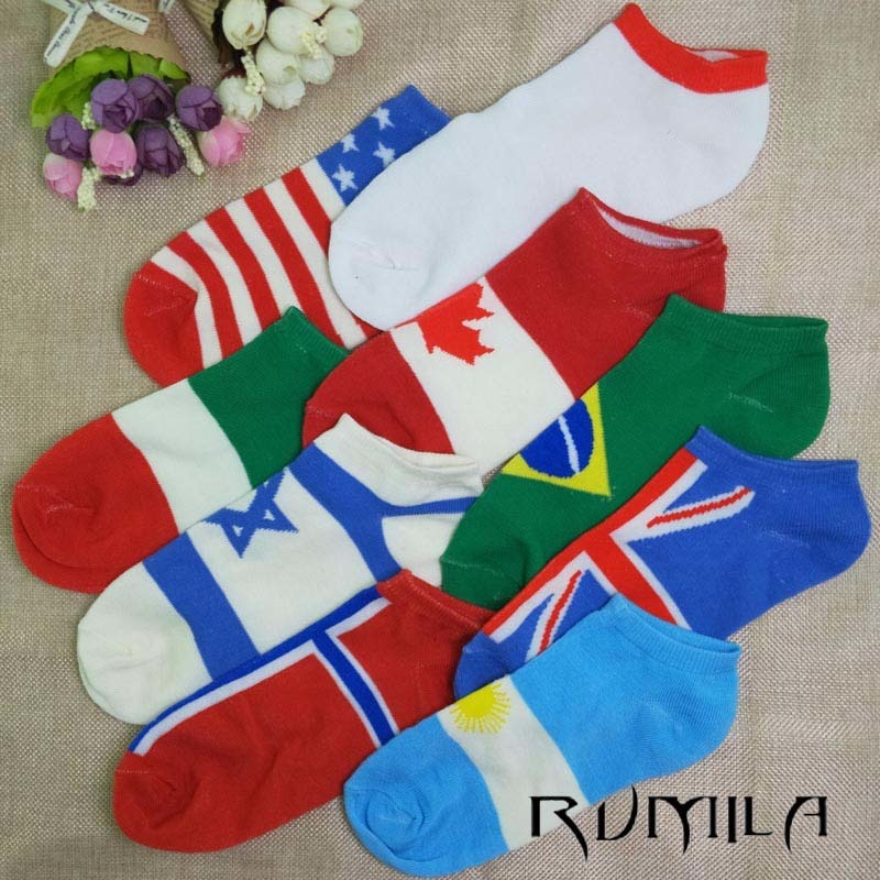 CAT summer comfortable cotton bamboo fiber girl women's socks ankle low female invisible color girl boy hosier 1pair=2pcs W