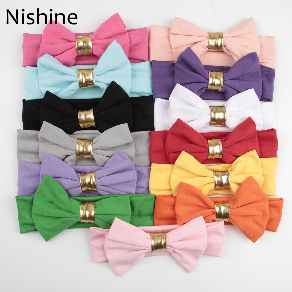 NISHINE Flower Rabbit Ears Headband Newborn Bow Hairband Girls Headdress For Party Decoration Hair Accessories