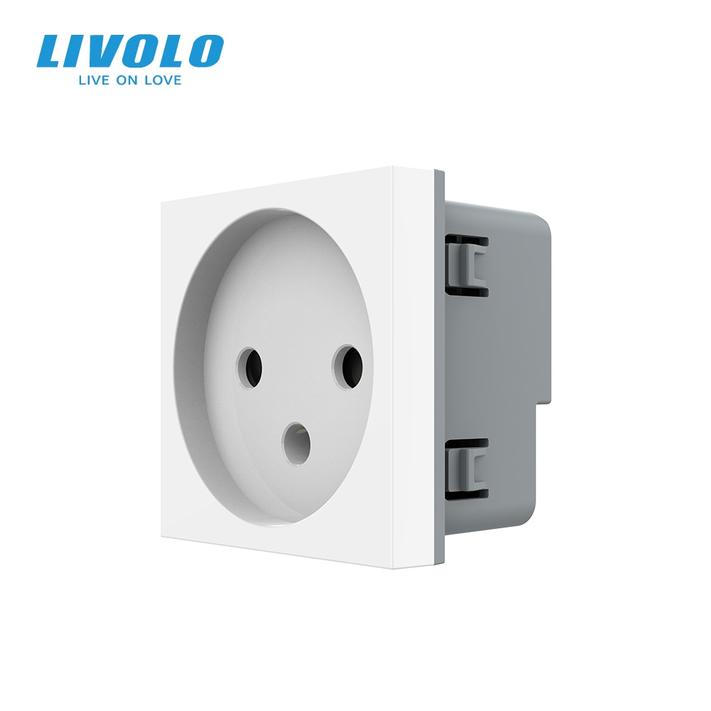 Livolo DIY Parts,Standard Israel Wall PowerSocket plugs, 16A current ,safety lock design,anti-shock,No Meta;