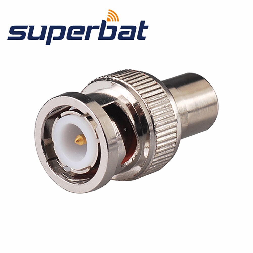 Superbat BNC-RCA Adapter RCA Female to BNC Male RF Coaxial Connector for Video Camera CCTV