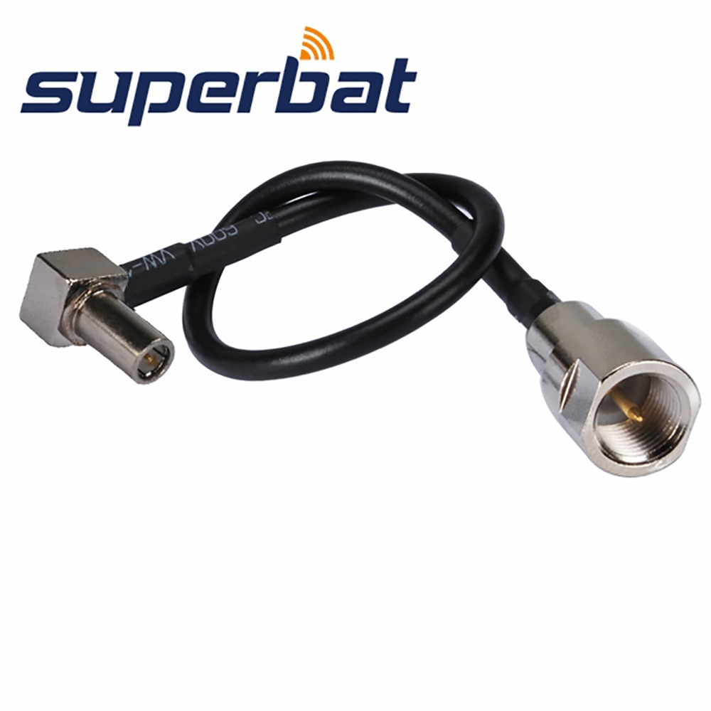 Superbat MS-147 Plug Right Angle to FME Male RG174 15cm Cable Jumper Pigtail 3G Modem