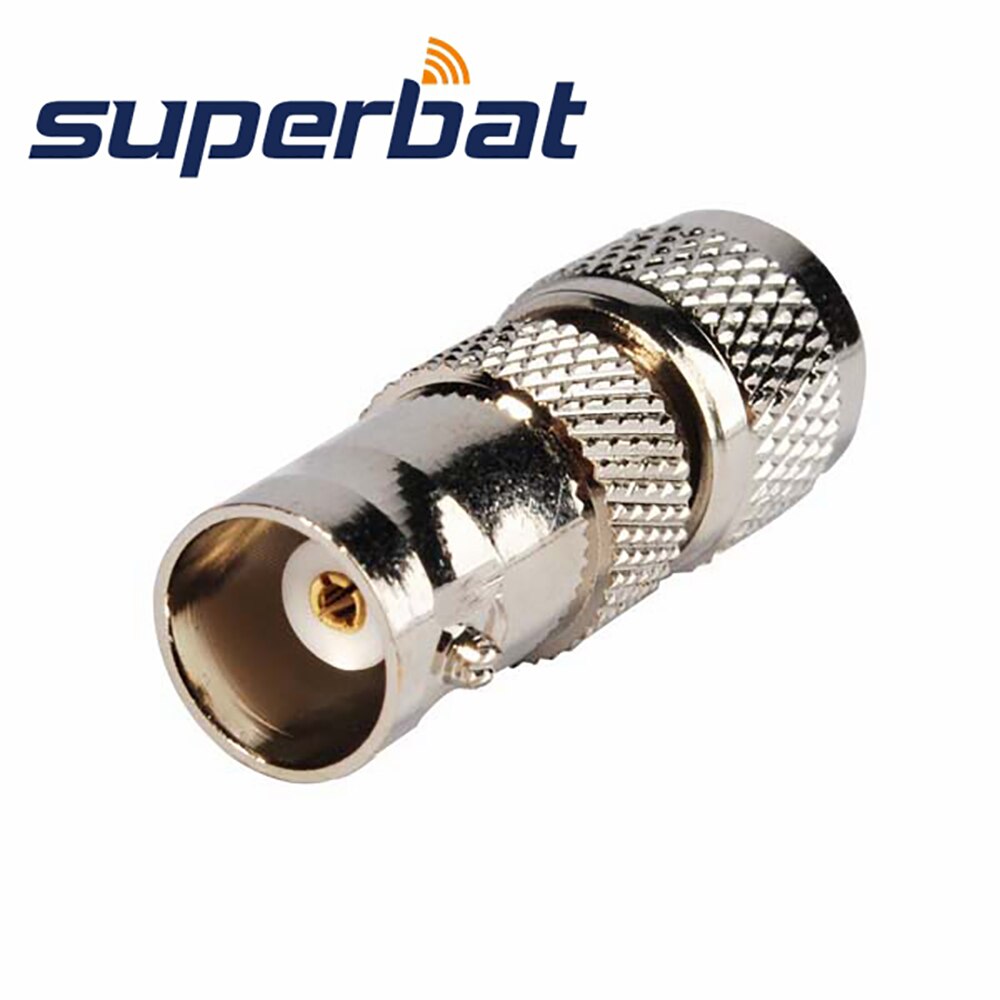 Superbat 5pcs BNC to Mini-UHF Adapter BNC Female to Mini-UHF Male Straight Connector