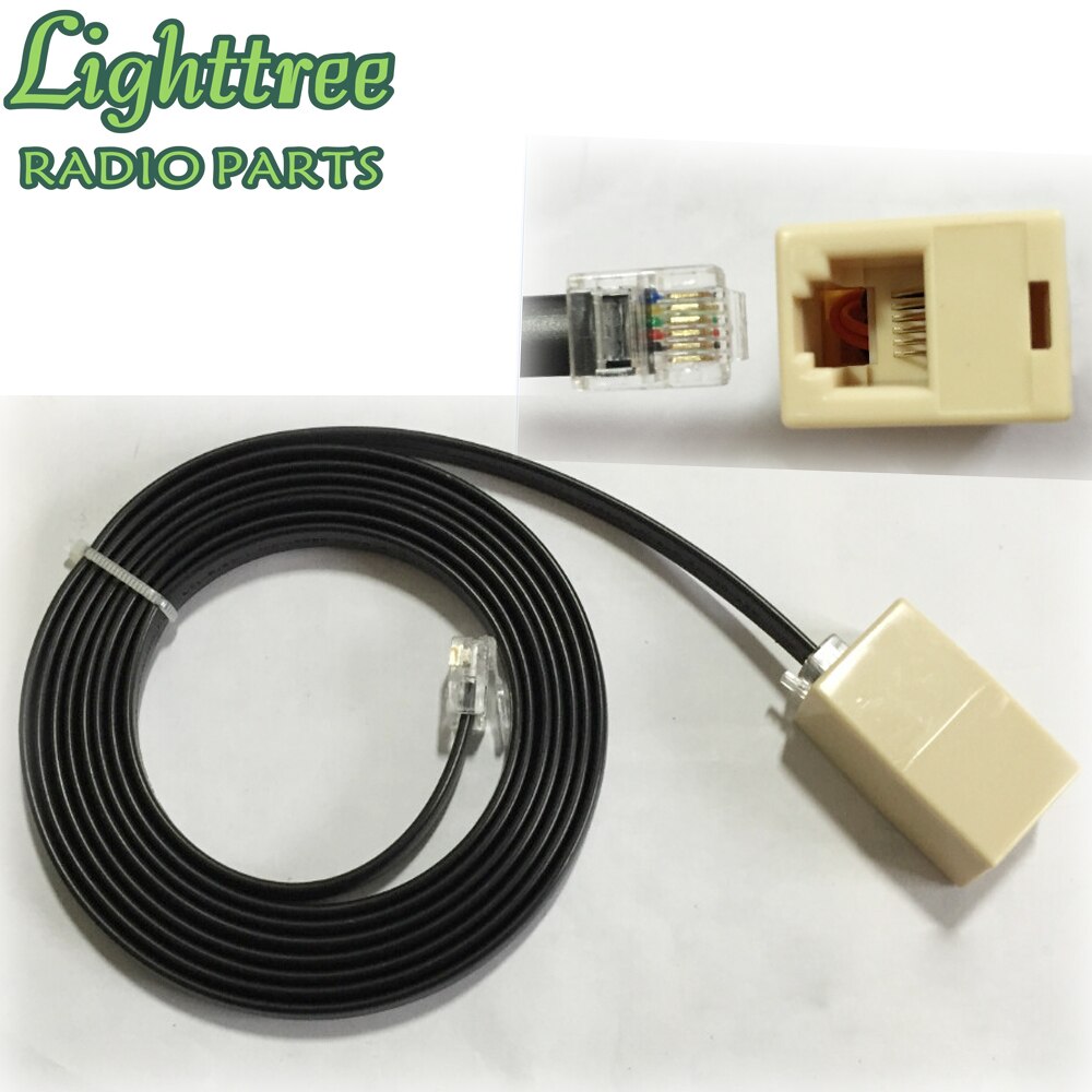 5X 6Pin Plug Extension Cable For Yaesu Microphone FT-7800 FT-7900R FT-8900 FT-8800
