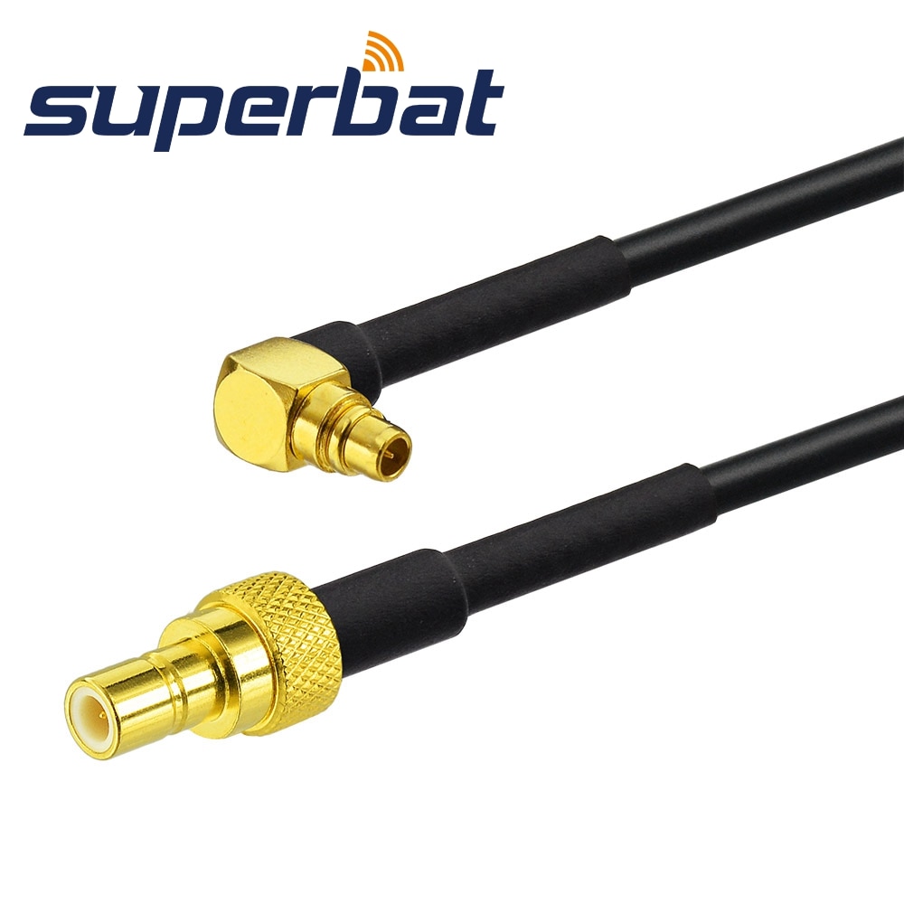 Superbat DAB/DAB+ Car Radio Aerial MMCX Plug to SMB Male Adapter Cable for Sonichi S1000-DAB