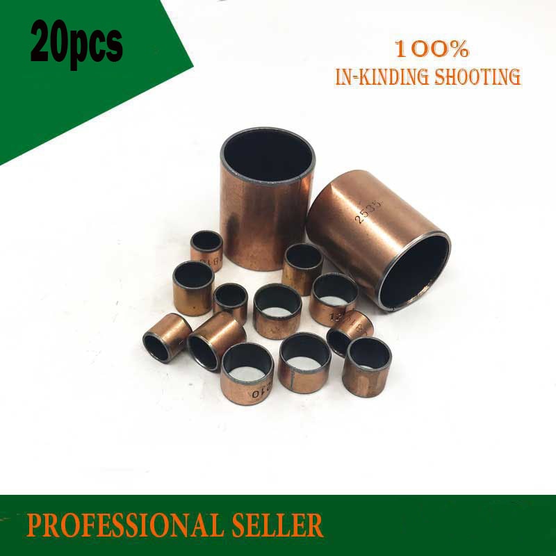 Free shipping 20pcs SF-1 0615 6*8*15 mm Oilless bush Self-lubricating bushing Sintered bush Size 6x8x15 mm
