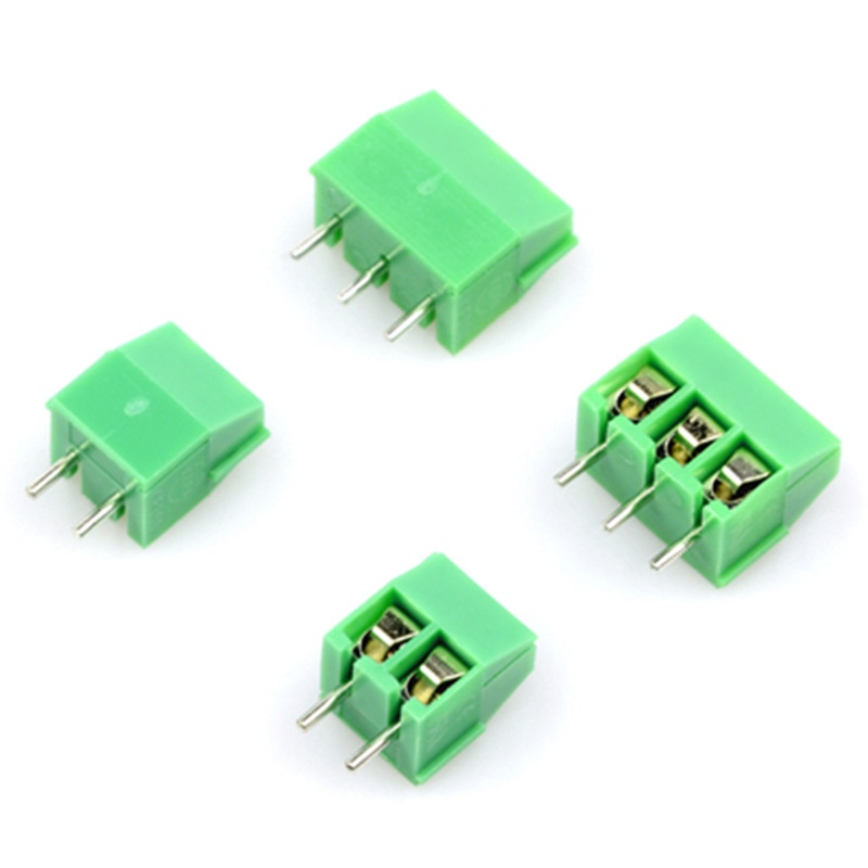 20pcs/lot KF350-3.5-2P KF350-3P Terminal 300V 10A Screw 2Pin 3Pin 3.5mm Straight Pin PCB Screw Terminal Block Connector 24-18AWG