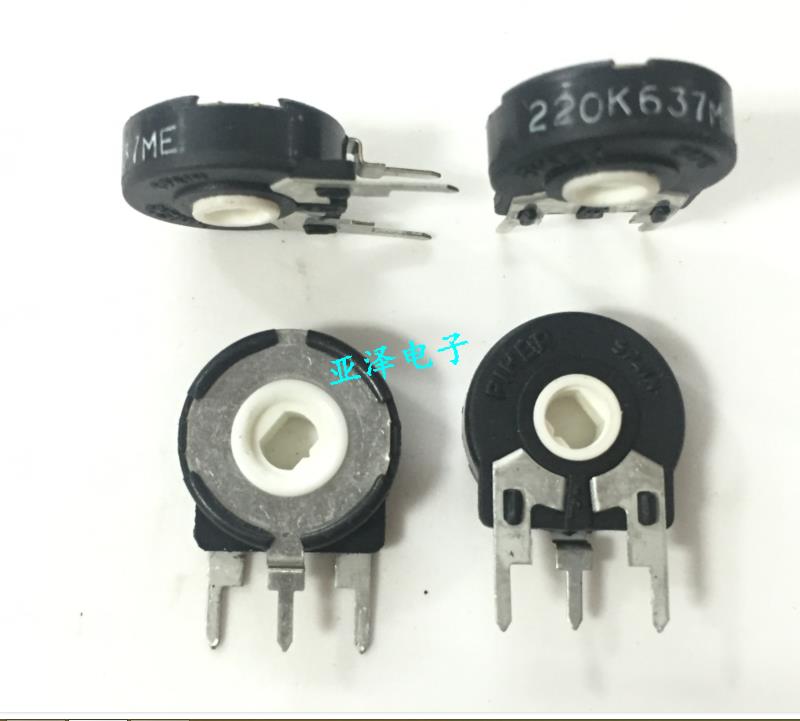 2pcs Imported Spanish PIHER adjustable potentiometer, PT15-220K vertical oval hole