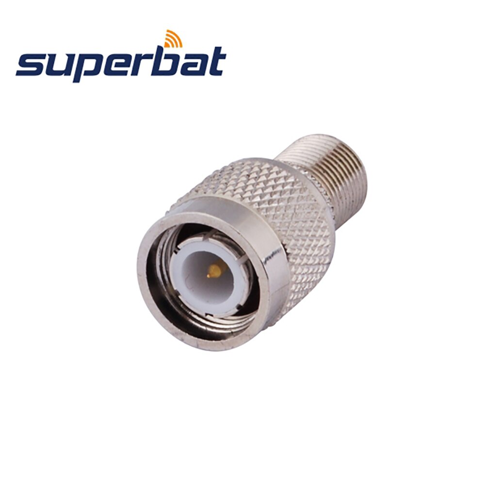 Superbat 5pcs TNC-F Adapter TNC Male to F Female Straight RF Coaxial Connector