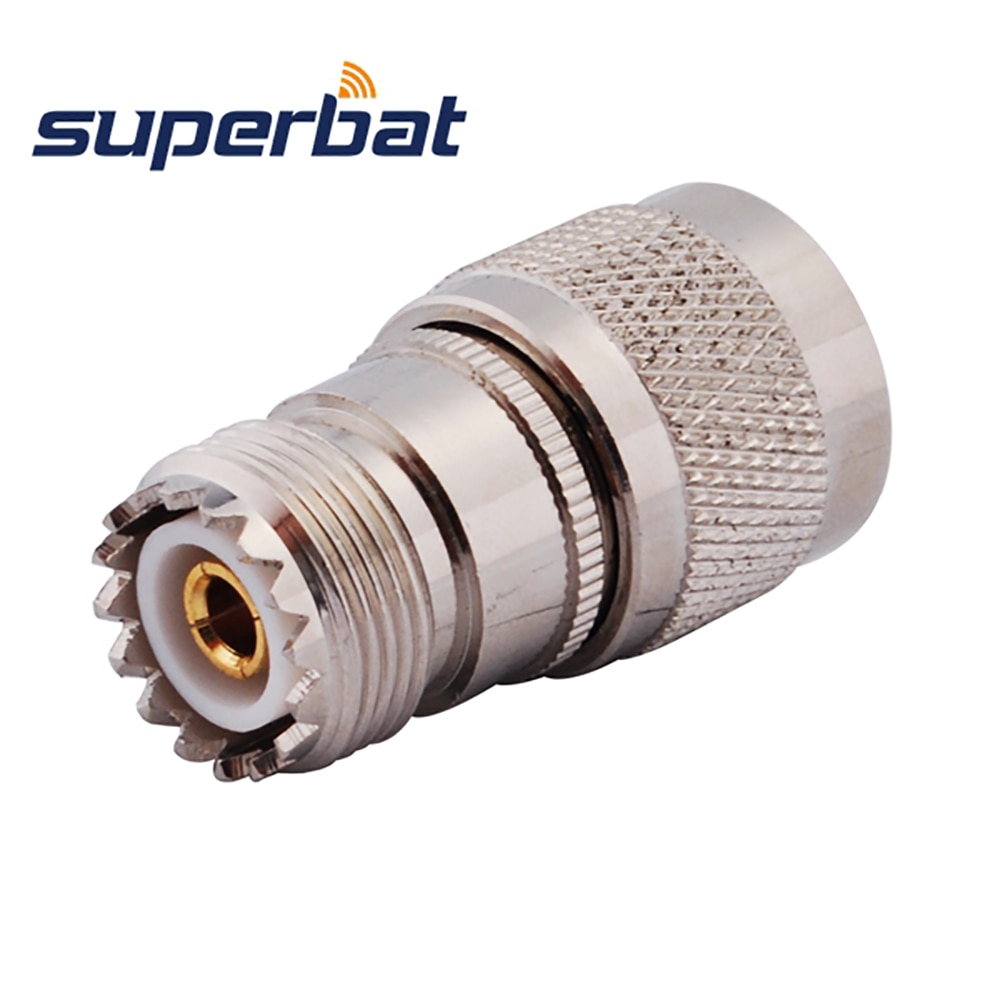 Superbat 5pcs UHF Adapter UHF Male to UHF Female Straight RF Coaxial Connector
