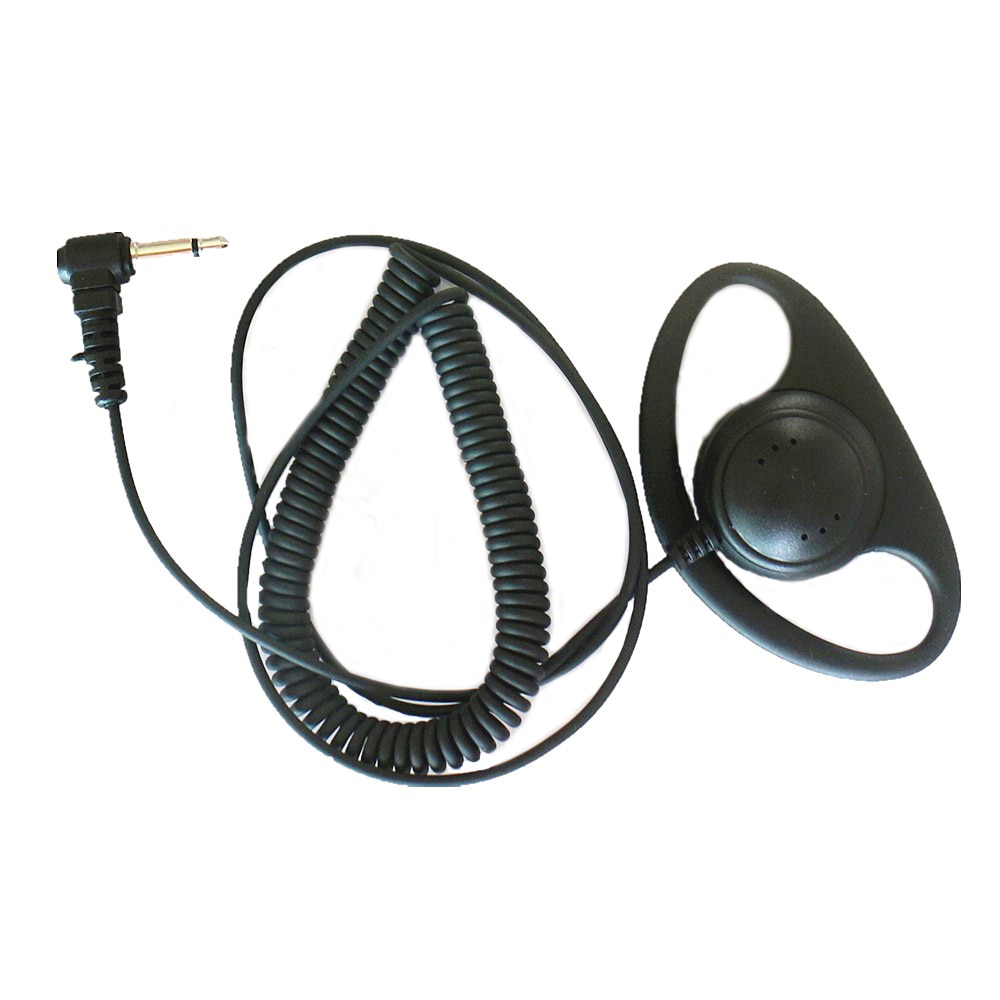 3.5mm D Shape Ear-hook Receive Listen Only Earphone Earpiece Headset Mic For Motorola HT1000, PR1500, JT1000, MT1500, MTS2000