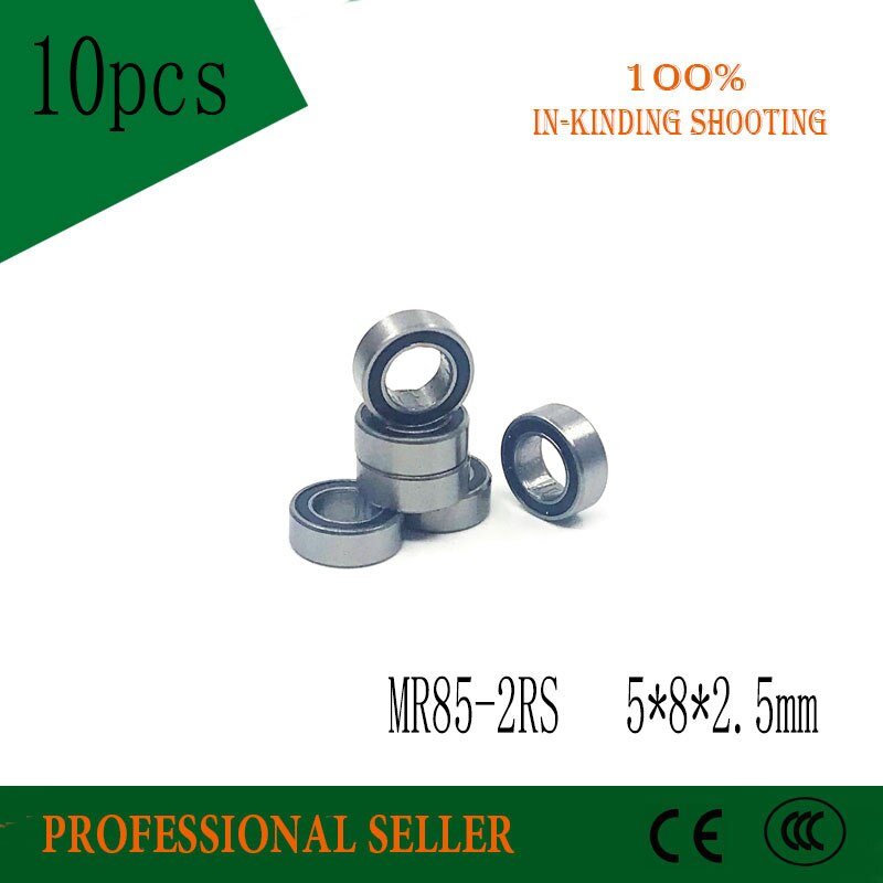 Free shipping MR85-2RS 5*8*2.5mm P6 CGR15 bearing steel goods model bearings helicopter model car MR85RS L-850 WA675RS
