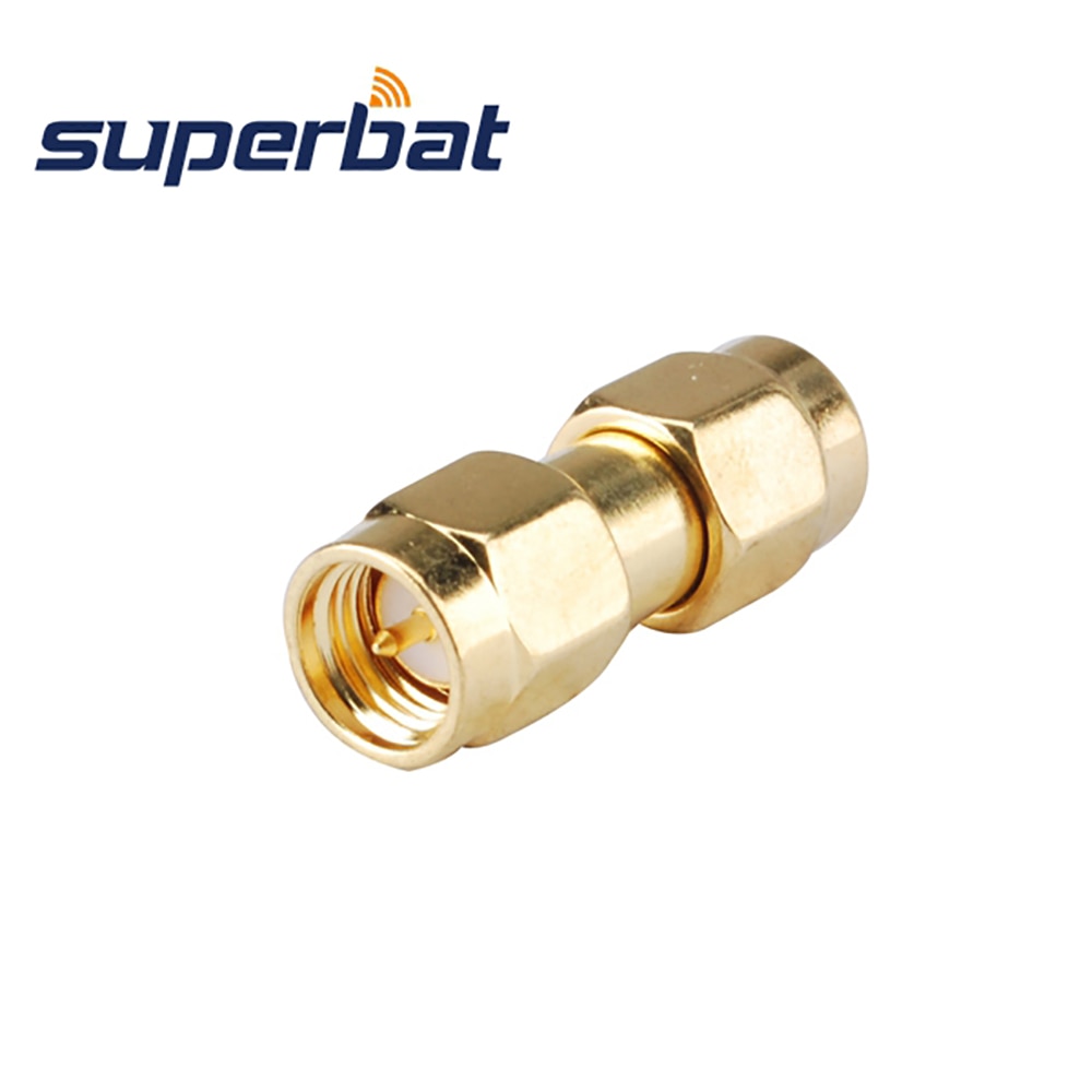 Superbat 5pcs SMA Adapter SMA Plug to RP-SMA Male RF Coaxial Connector Straight