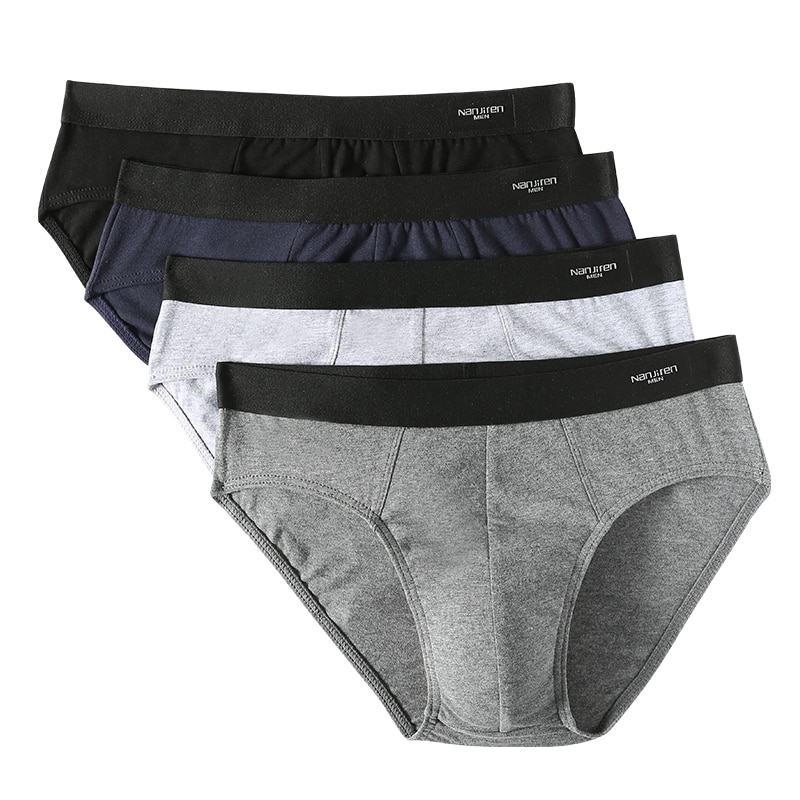 Men's Briefs Panties Men Cotton Underwear Briefs Breathable Cuecas Striped Brief Panties for Men Sexy Underpants Shorts 4pc