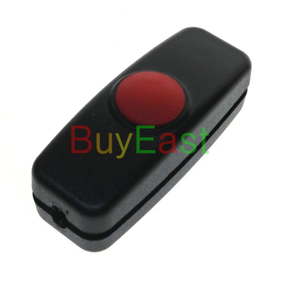 5 x DC Inline ON/OFF Cord Cable Switch DIY DC Red Button Push on/off Switch DC 0~250V 1A