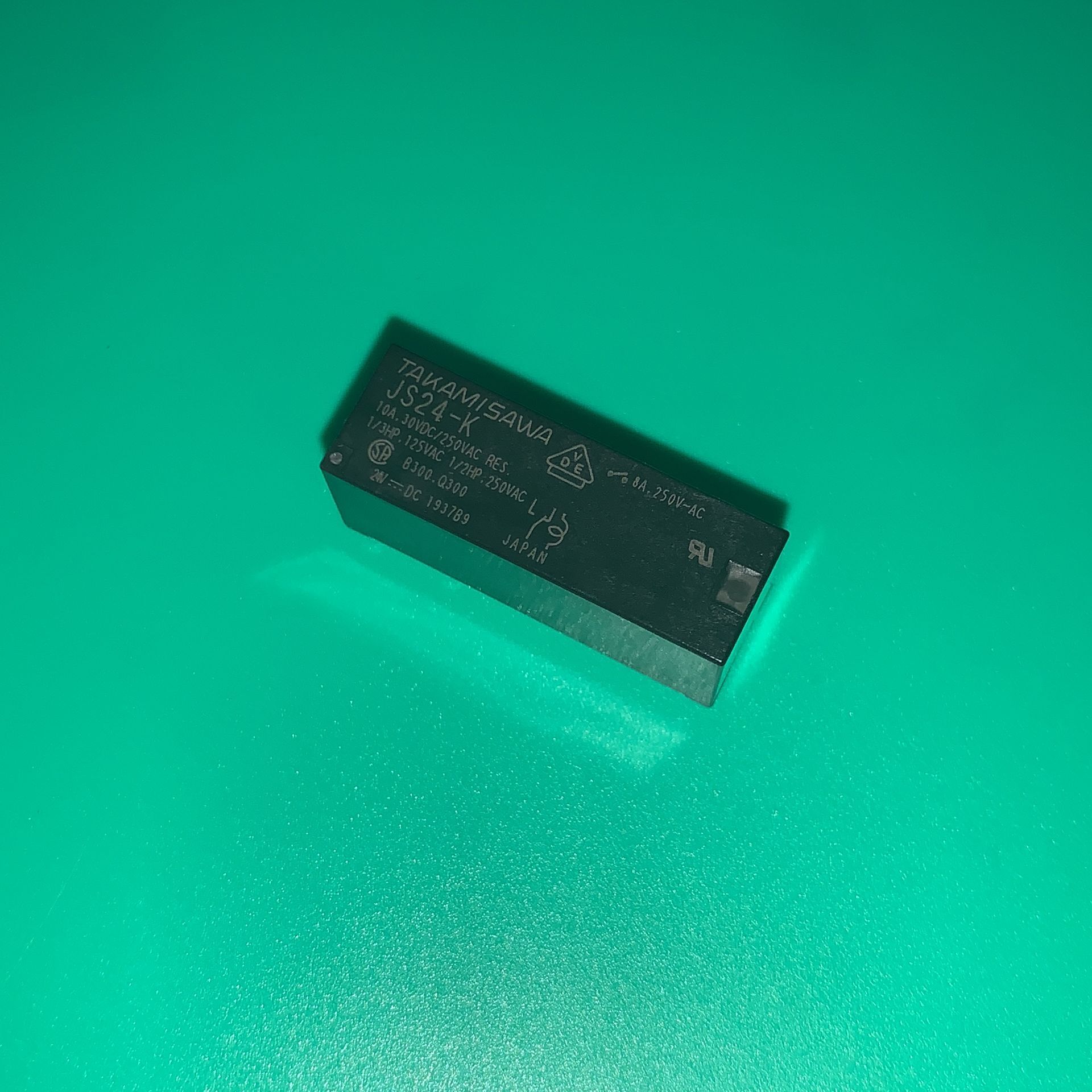 4pcs/lot JS24-K DIP5 RELAY JS24K Power Relay 24VDC 10A SPDT(29x10x12.5)mm THT JS 24-K 24V 10A.30VDC/250VAC 8A.250V-AC