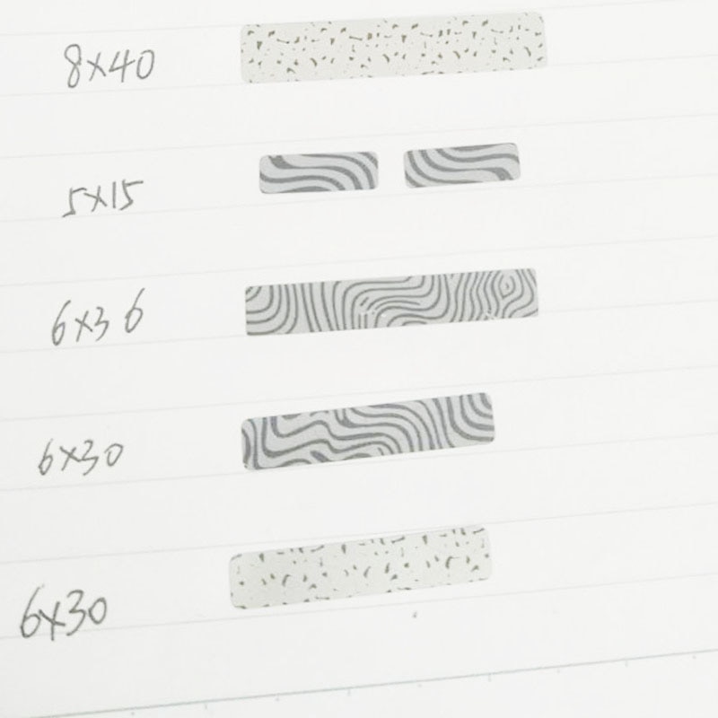 All size Zebra SCRATCH OFF STICKER LABEL 1000pcs Pattern Tape In Rolls