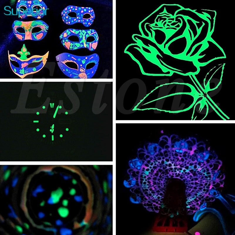 Hot Sale Fluorescent Super Bright Glow-in-the-Dark Powder Glow Pigment New MAR20