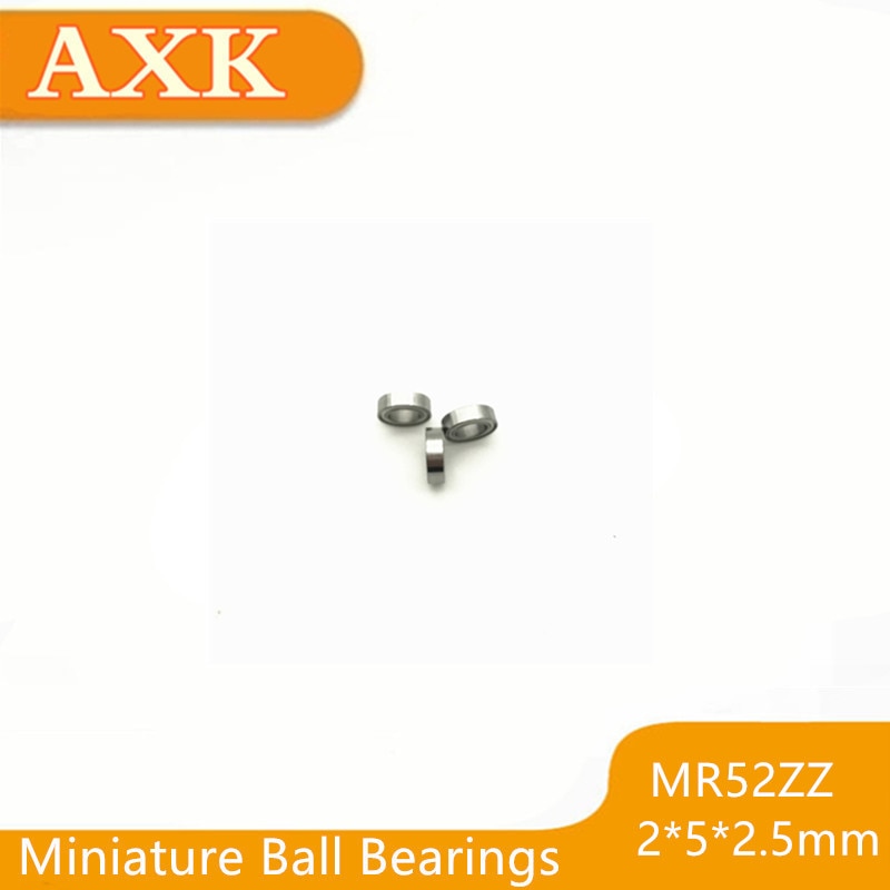 2021 New Arrival Rushed Mr52 Zz Bearing Abec-5 (10pcs) 2*5*2.5 Mm Miniature Mr52zz Ball Bearings Good Quality L-520zz W52