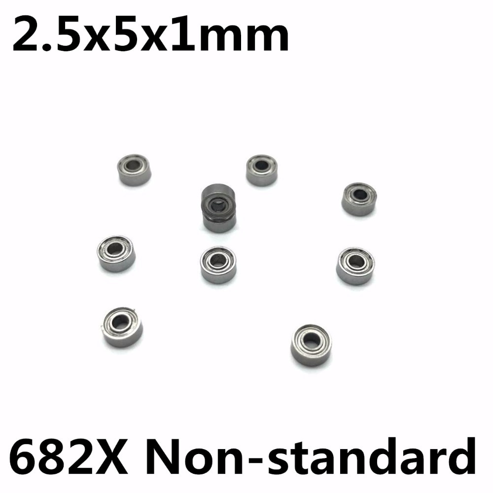 50Pcs 682X Open 2.5x5x1 mm Deep groove ball bearing Miniature bearing High quality Model aircraft 682