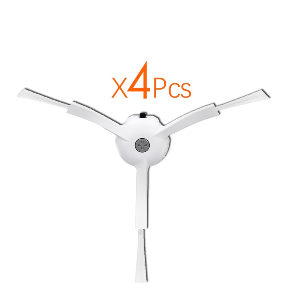 4Pcs/Lot Side brush for Xiaomi Roborock S50 S51 Vacuum Cleaner 1 & 2 Robot Vacuum Cleaner Spare Parts Kits not hepa filter