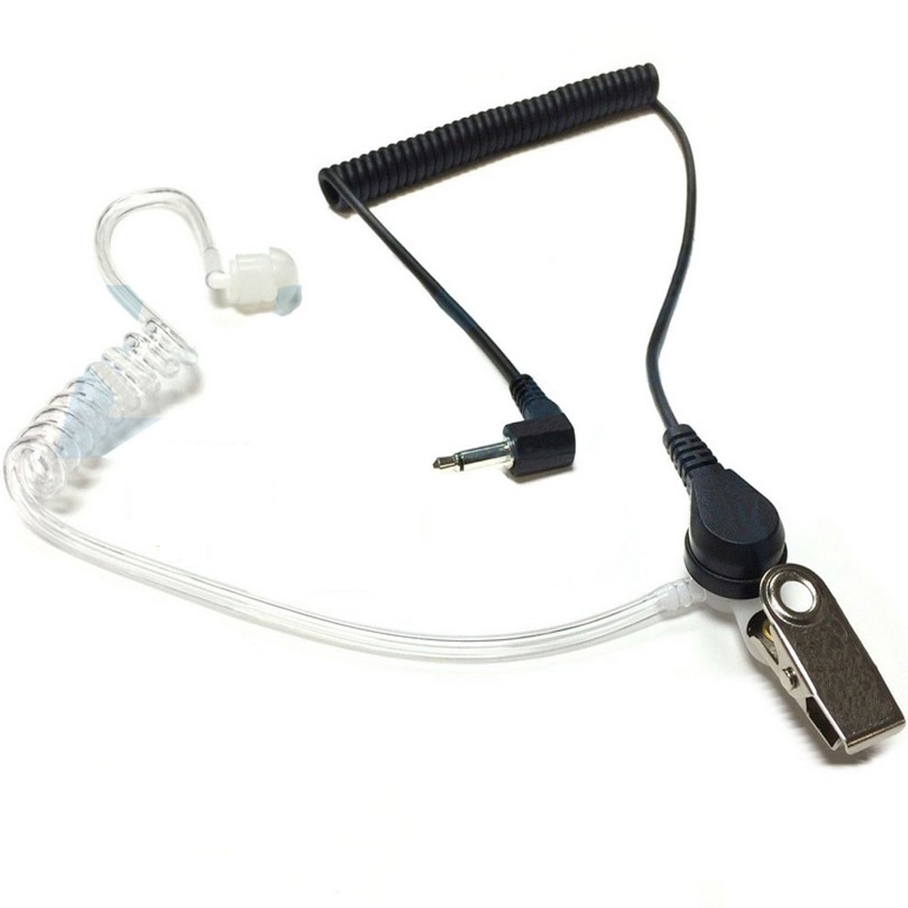 3.5mm Listen Only Air Tube Earpiece Headset for Kenwood Motorola BAOFENG UV-5R Ham Radio Walkie Talkie Speaker Microphone