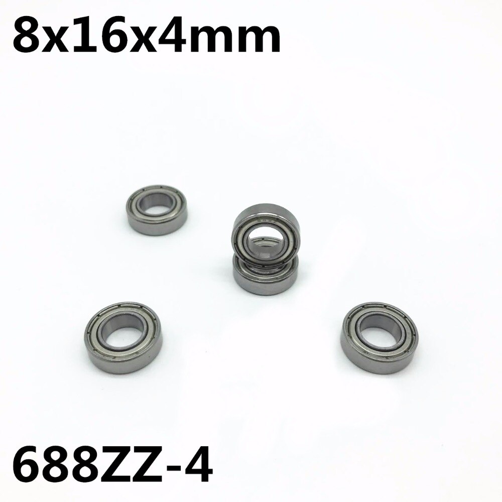 50Pcs 688ZZ-4 8x16x4 mm Deep groove ball bearing Miniature bearing High quality 688Z