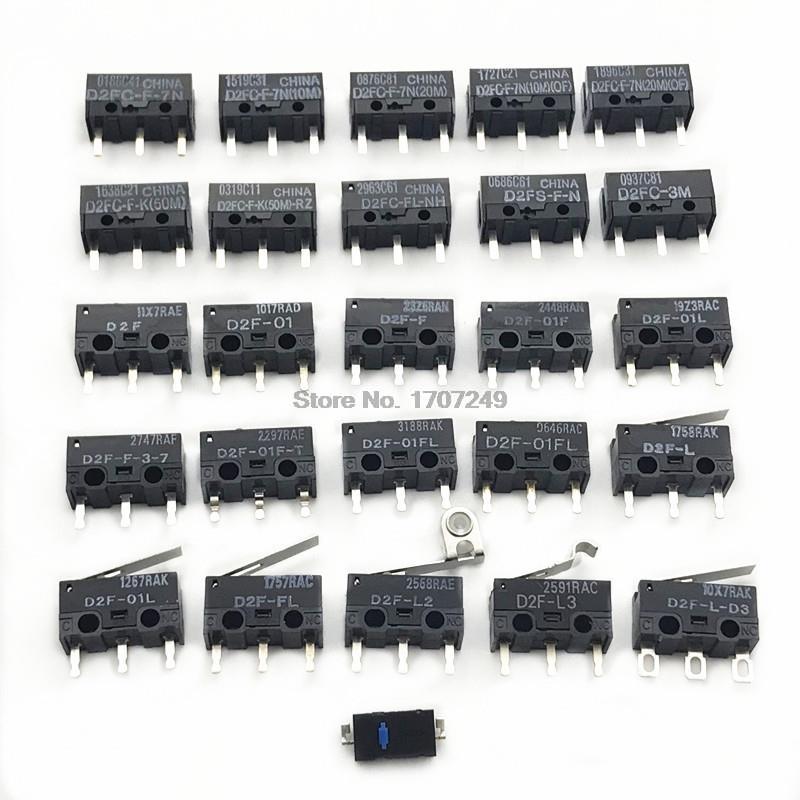 Free Shipping 10Pcs mouse micro switch D2FC-F-7N 10M 20M OF D2FC-F-K(50M) D2F D2F-F D2F-01 D2F-L D2F-01F D2F-F-3-7 Mouse button