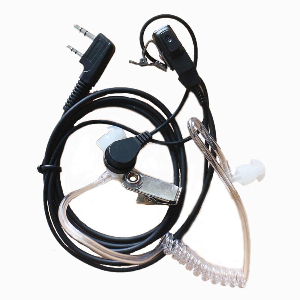 PTT Mic Earpiece Walkie Talkie Headset for Kenwood TK3107 Baofeng UV-5R BF-888S GT-3TP GT-3 Portable Radio Walkie Talkie