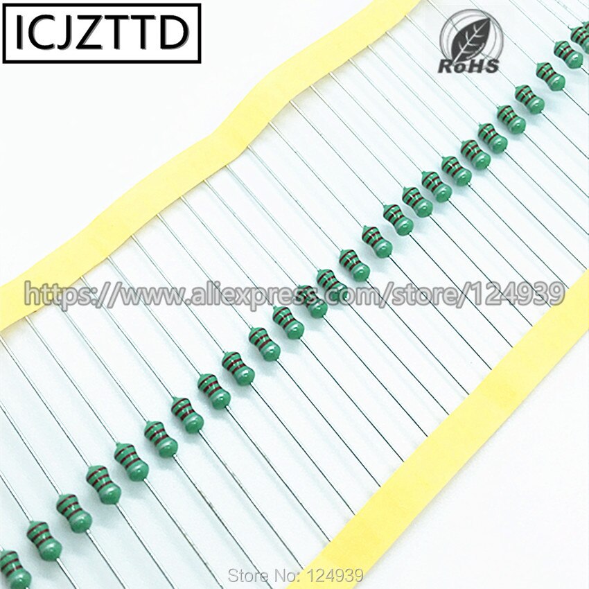 100PCS Original 68UH 680K 82UH 820K 100UH 101K 120UH 121K 0307 Inductors 1/4W 0.25W Color Ring Inductance Circle Power Inductor