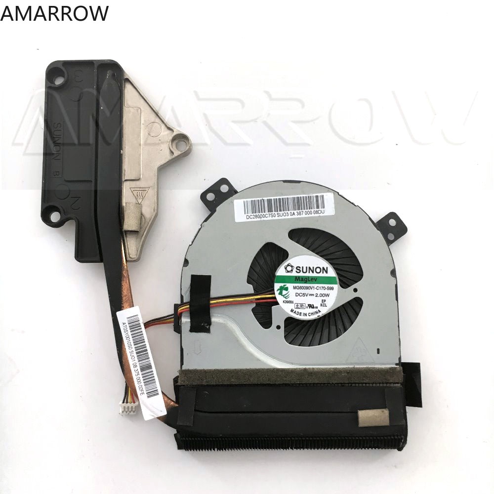 Original Laptop CPU Cooling Fan Heatsink Cooler Radiator for Lenovo Z400 Z500 AT0SY0010S0