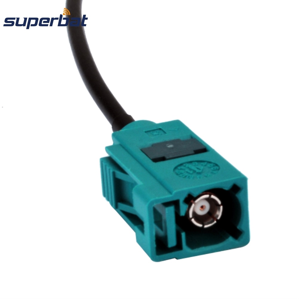 Superbat Fakra Z Straight Female Connector for RG174 Custom Extension Antenna Cable Assembly for Wireless Neutral Coding