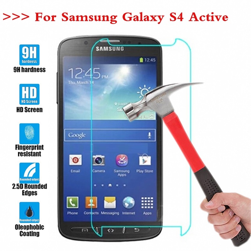 Screen Protector Film 0.3mm 9H 25D Front Premium Tempered Glass For Samsung Galaxy S4 Active I9295 9295 Tempered Glass