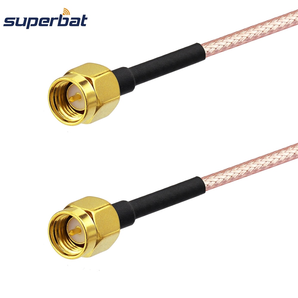 Superbat SMA Male to Plug Straight Connector Adapter RF Pigtail Coaxial Cable RG316 2M Wireless LAN Devices External Antenna