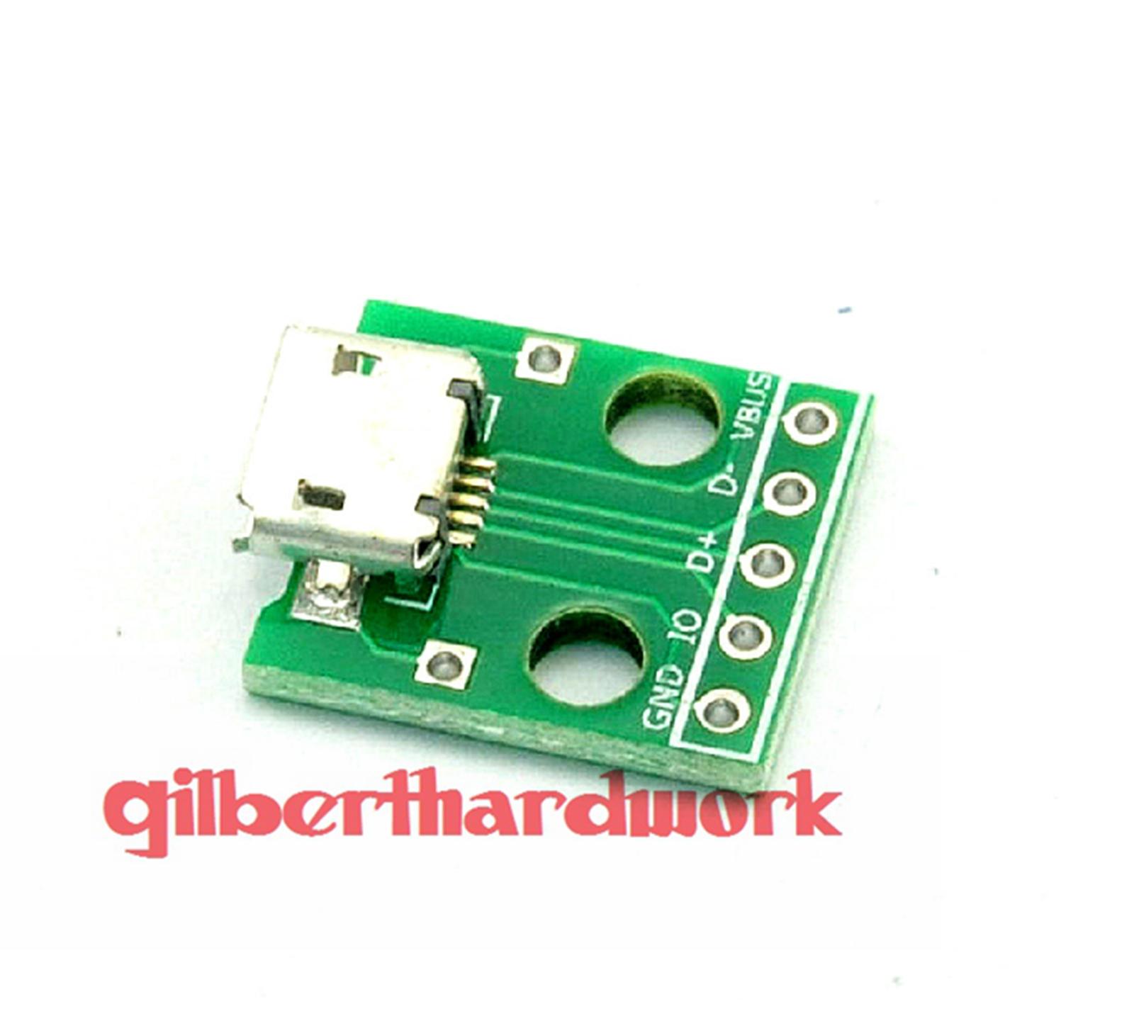 Micro Usb Transferred To Dip Female Connector Adapter Terminal Module