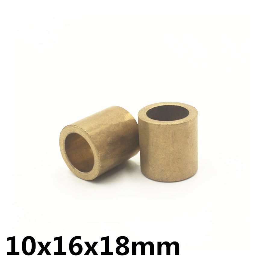 10pcs 10x16x18 mm FU-1 Powder Metallurgy oil bushing porous bearing Sintered copper sleeve 101618