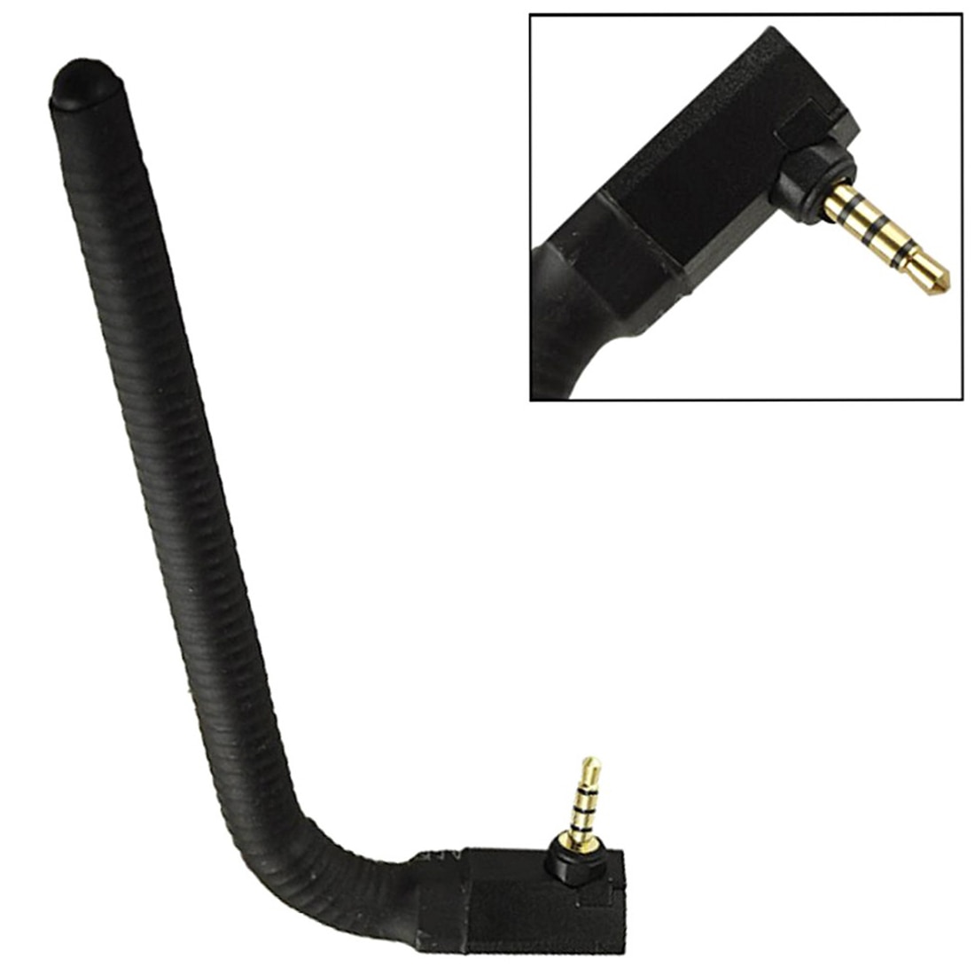 1PC Mini Phone Antenna Radio Antenna Outdoor Signal Booster 3.5mm External Aerial Right Angle 13.66*5.63cm New