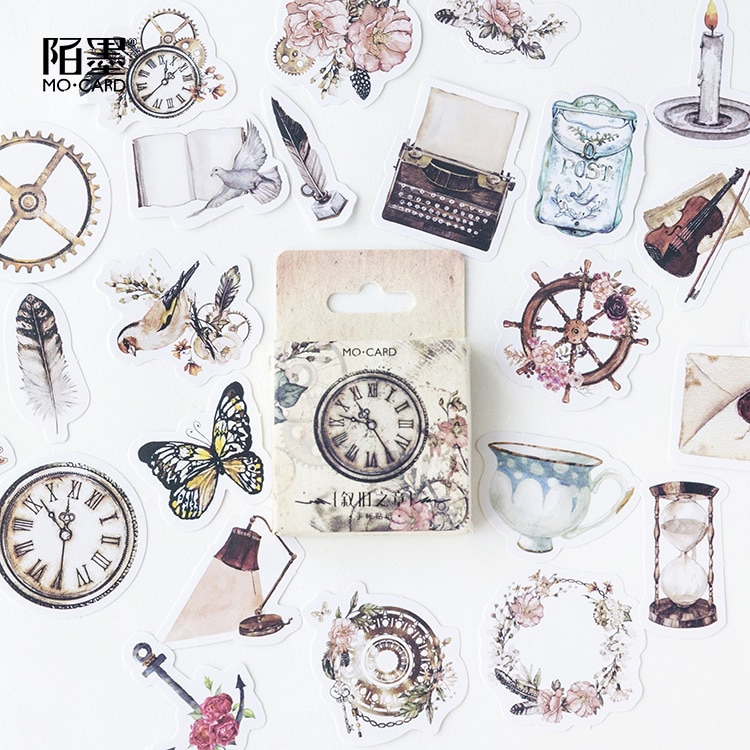 46 pcs/lot Narrate Chapter mini Stickers Set Decorative Stationery Stickers Scrapbooking DIY Diary Album Stick Lable