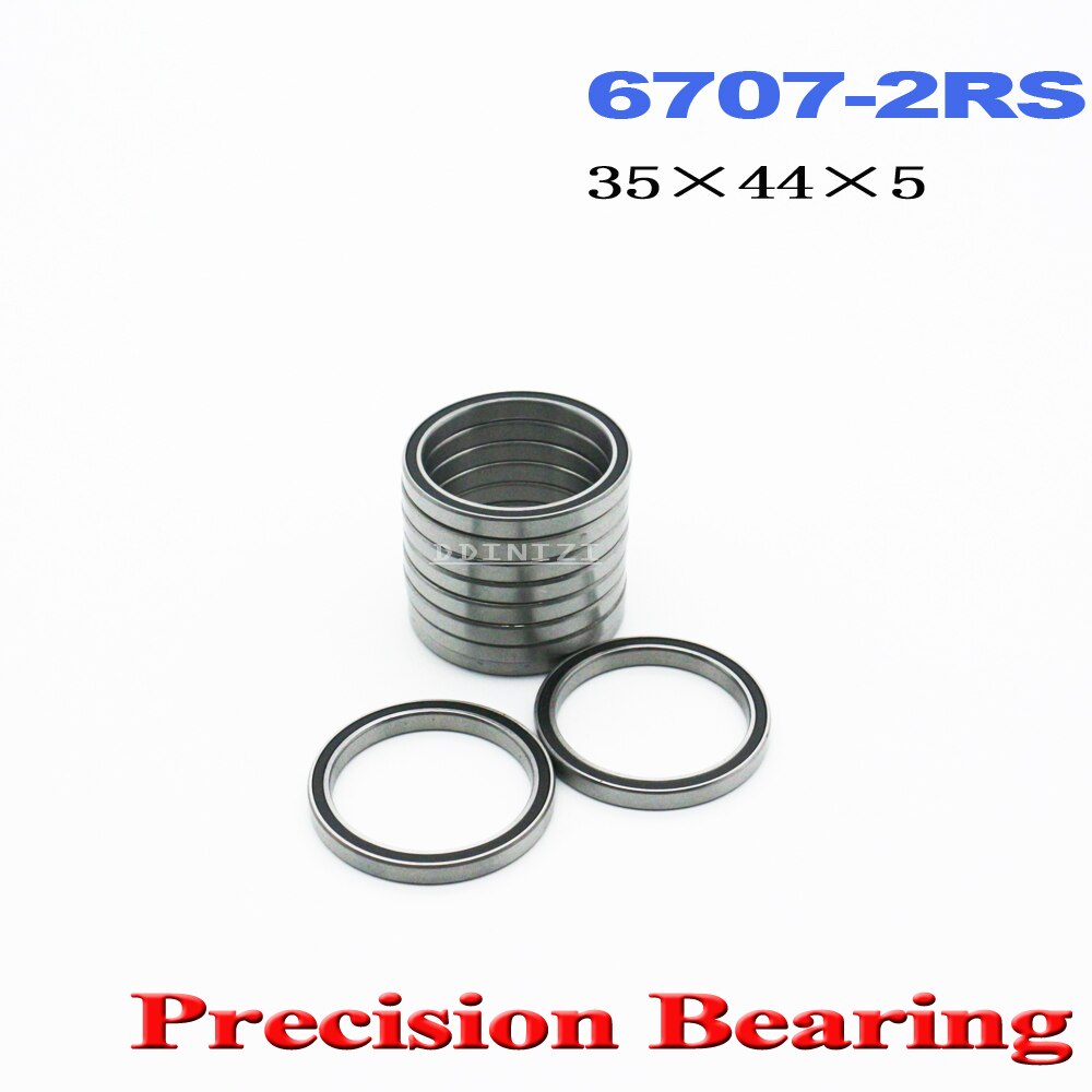 6707 2RS Bearing 35*44*5 mm ABEC-1 Slim Thin Section 61707RS 6707RS Ball Bearings 6707 RS (4 PCS)