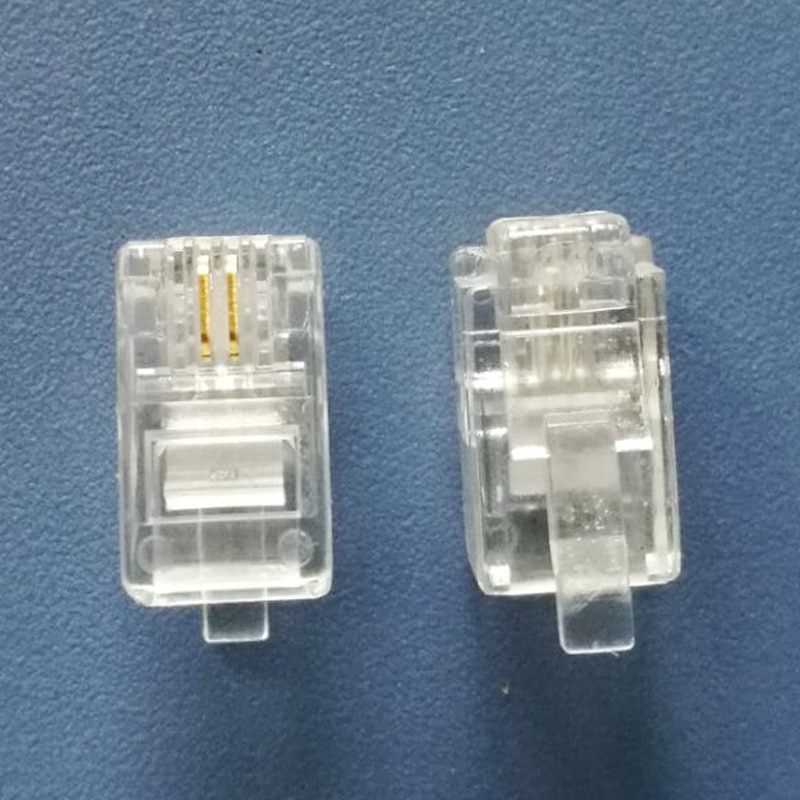 500X Modular Connector 4P2C Gold Plated Plug High Quality