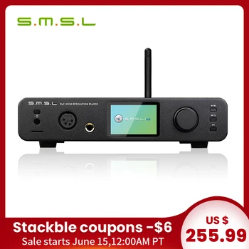 SMSL DP3 DSD HIFI Digital Turntable Hard Disk Balanced and Unbalanced Headphone Amplifier WIFI Network Music Player