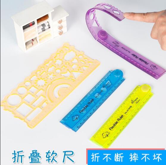 Stationery soft ruler 15CM simple utensils kindergarten thickening measurement portable children painting set