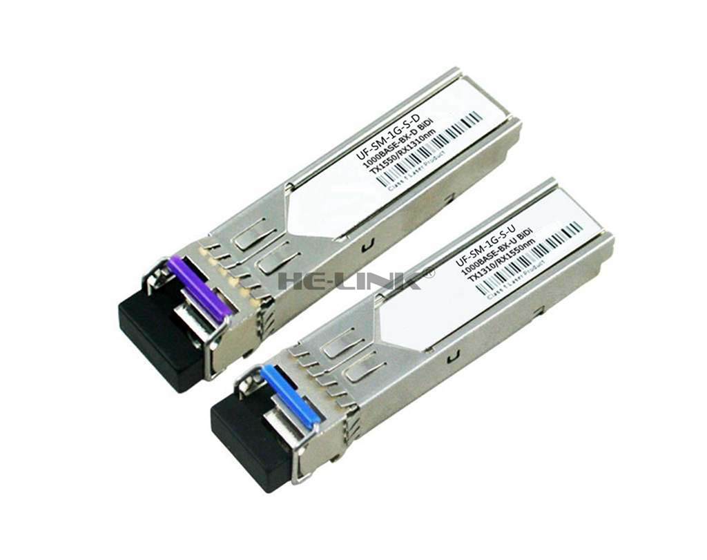 LODFIBER UF-SM-1G-S-U/UF-SM-1G-S-D U-bi-quiti Compatible 1.25G 1310/1550nm BiDi 10km Transceiver