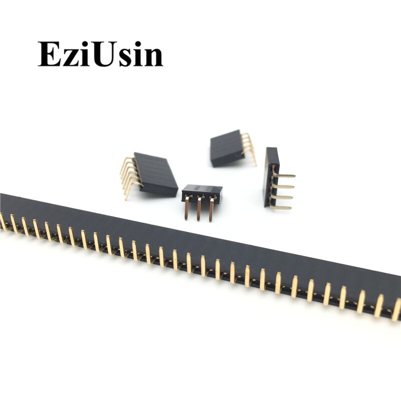 2.0mm R/A Single Row Female 1*40P PCB Board Right angle Pin Header socket Connector Pinheader 1x40p For Arduino