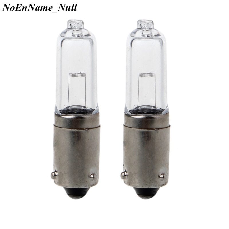 6XDB BAY9S H21W Halogen Map Dome Courtesy Side Marker Light Incandescent Bulb Backup Indicator Fog Car Lamp 12V 1.9A 250LM 2x