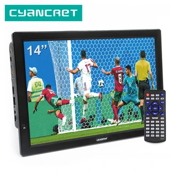 LEADSTAR D14 14 inch HD Portable TV DVB-T2 ATSC Digital Analog Television Mini Small Car TV Support MP4 AC3 HDMI Monitor for PS4