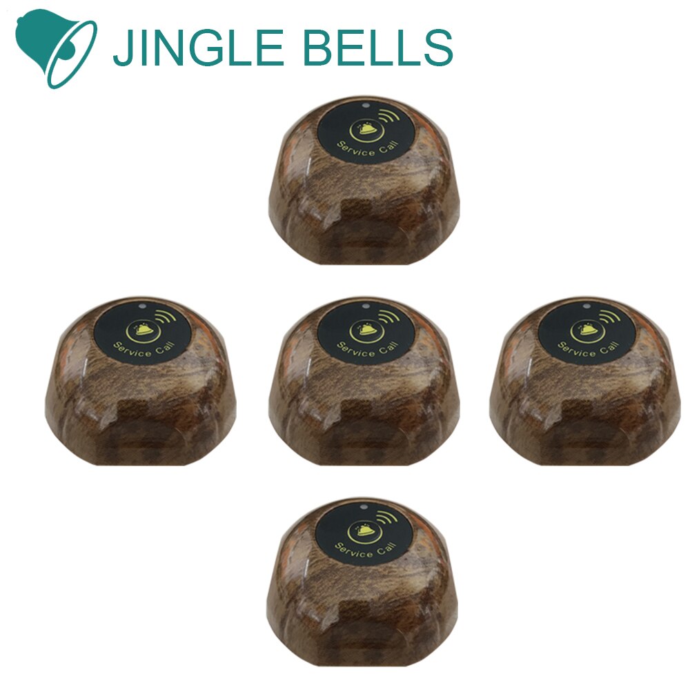 JINGLE BELLS quality guest calling buttons 433mhz call button call bells service bar hospital cafe service call buttons on sale