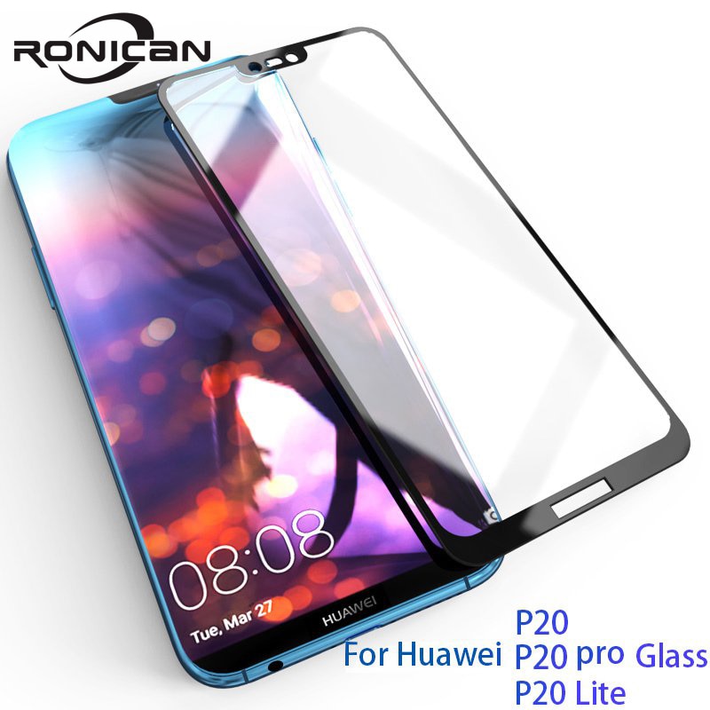 RONICAN huawei p20 pro glass tempered full cover p20 lite screen protector hawei p 20 film huawei p20 lite glass P20Lite p20 pro
