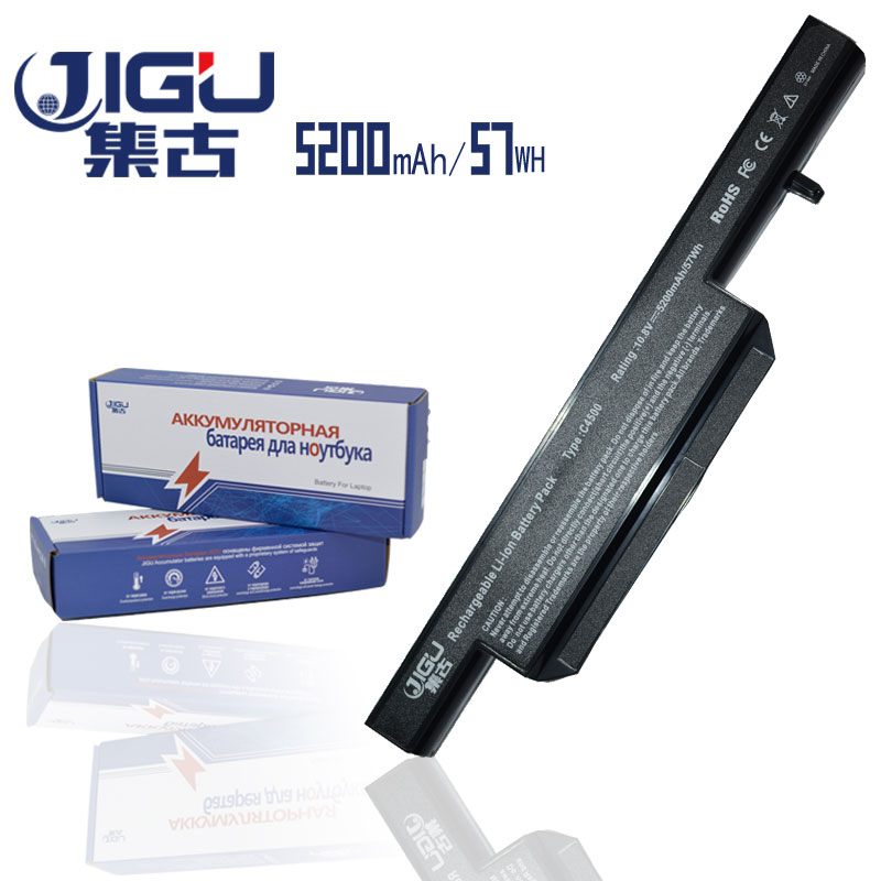 JIGU New 6 Cells Laptop Battery C4500BAT-6 C4500BAT6 For CLEVO C4500 Series C4100 C5105 C5505 C4500Q C5500Q C5505C W150 B7110